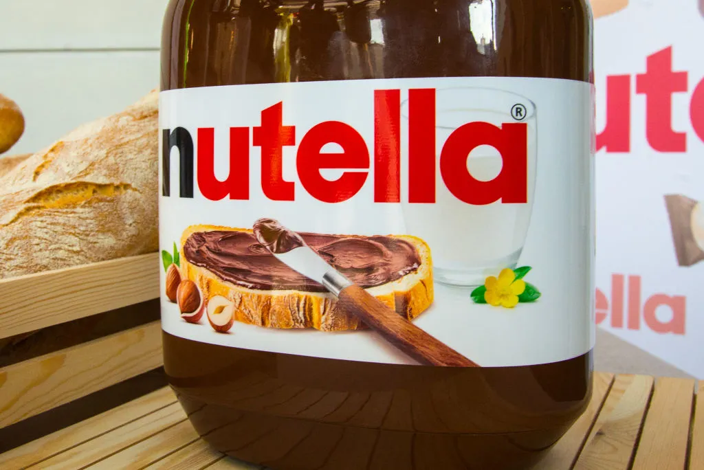 a jar of chocolate nutella