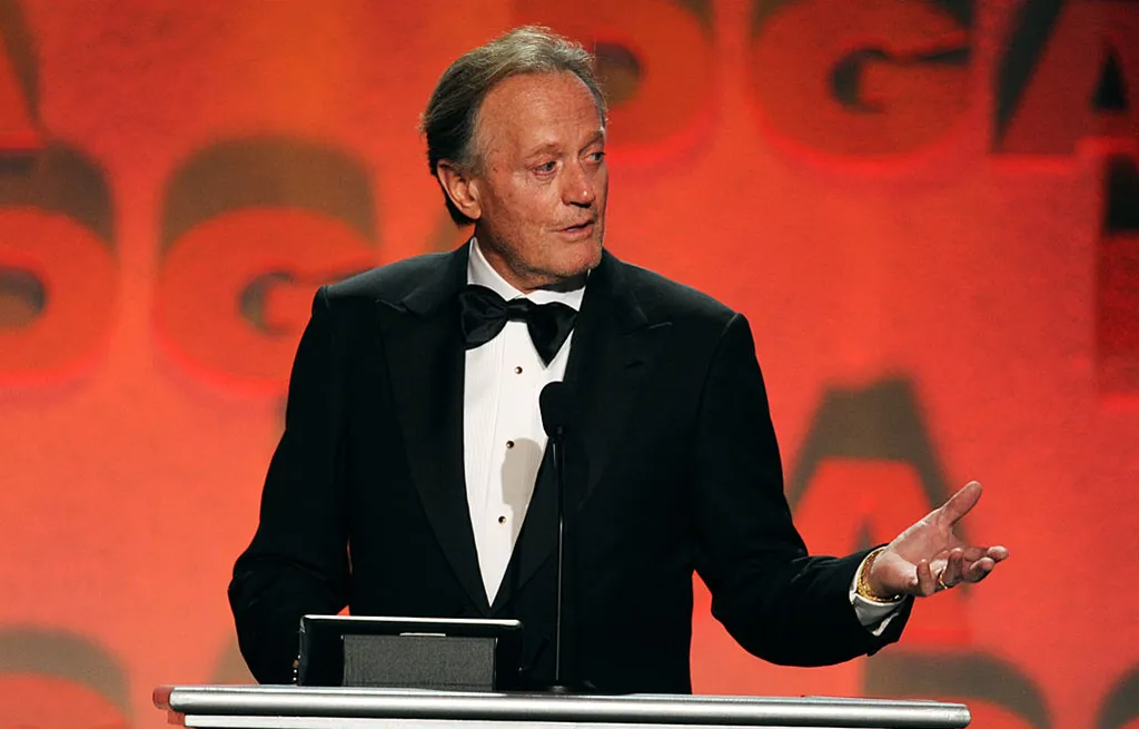 Peter Fonda giving a speech 