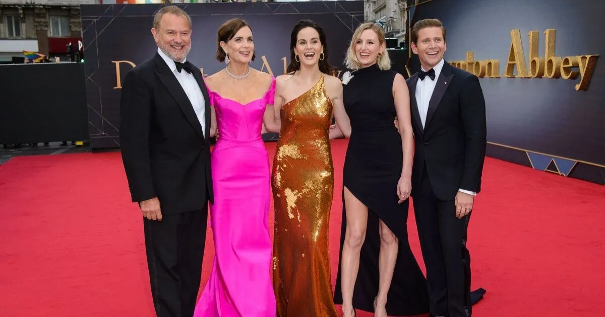 Hugh Bonneville, Elizabeth McGovern, Michelle Dockery, Laura Carmichael and Allen Leech attend the 