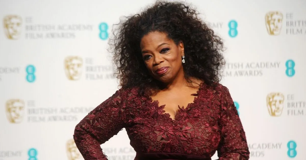 Oprah Winfrey poses in the winners room at the EE British Academy Film Awards 2014 