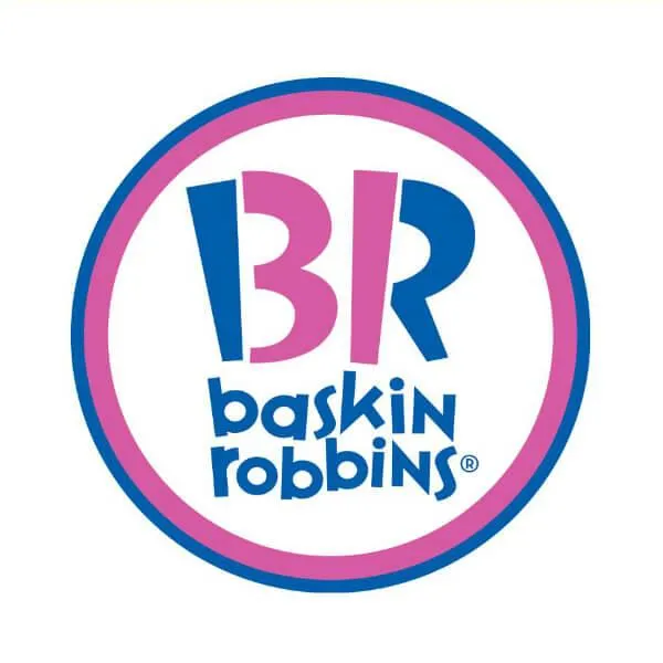 baskin robbins logo with 31 hidden in the BR