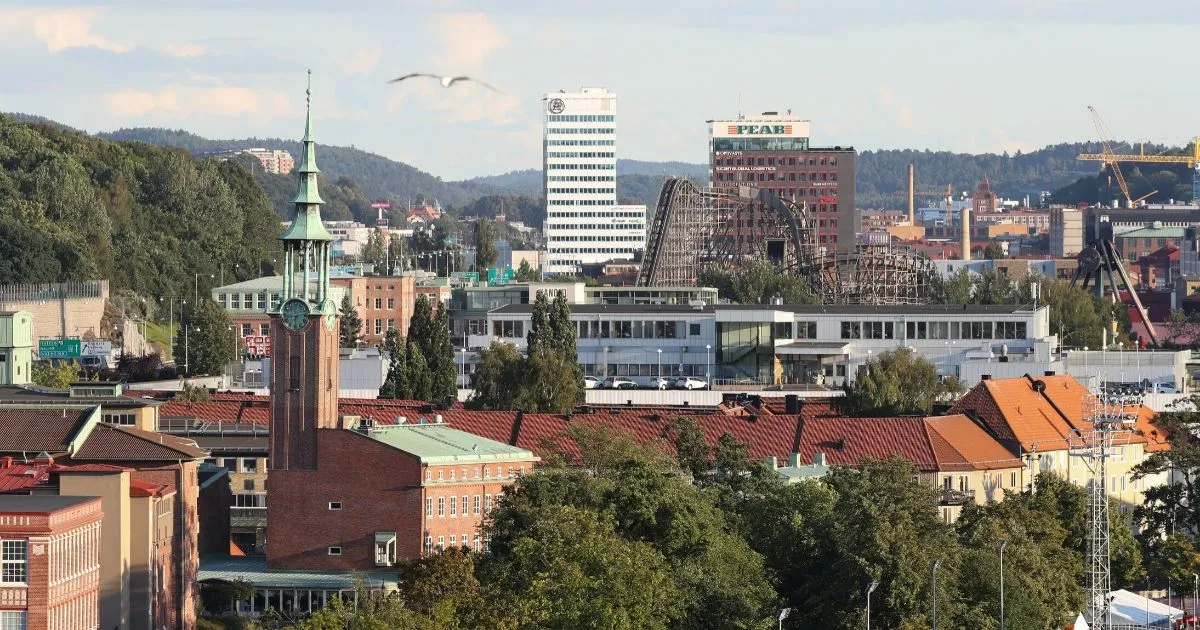 Picture of the Liseberg amusement park taken in Goteborg, Sweden, 22 August 2017