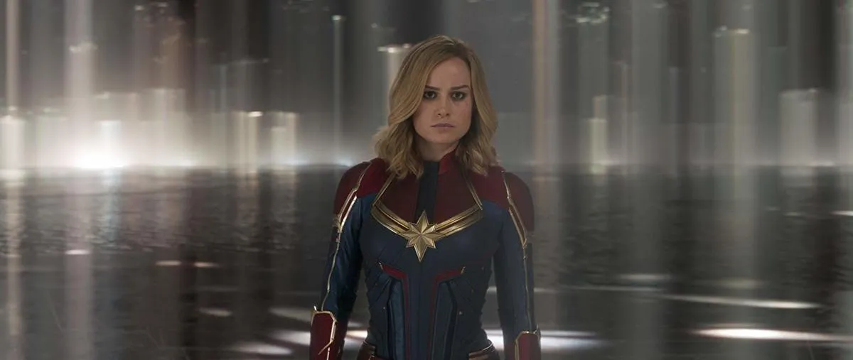 brie larson in her captain marvel costume