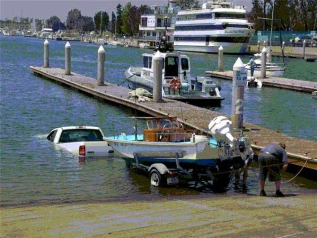 someone accidentally drove their car into a lake